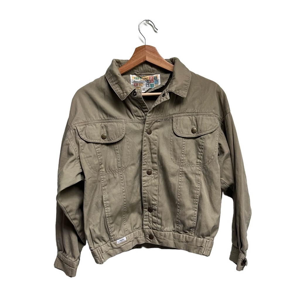 Vintage Green Lightweight‎ Utility Jacket